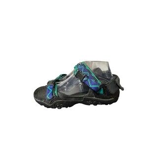 Vintage 90s Nike ACG Air Deschutz Outdoor Water Sandals Blue Green Mens Sz 10